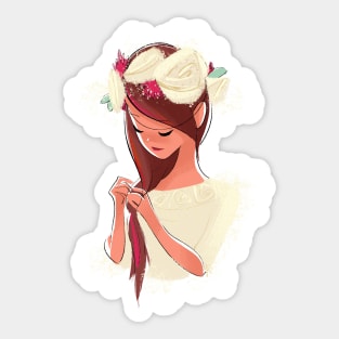 Flower Crown Sticker